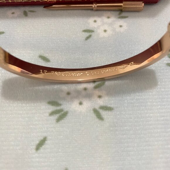 Cartier Classic 18k Rose Gold Compact Oval Bracelet - Picture 3 of 6